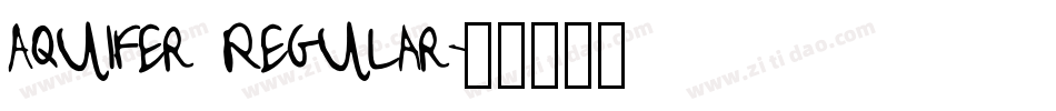 Aquifer Regular字体转换